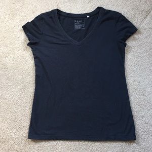 Black V-Neck Tee